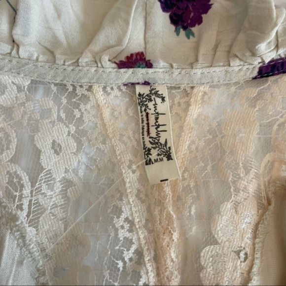 NWOT Free People Poppy Printed Bodysuit - Picture 11 of 13